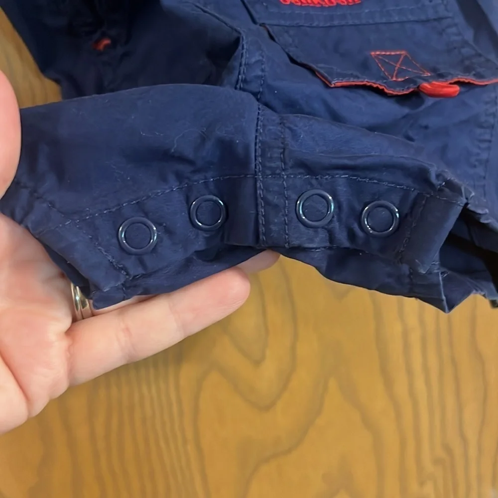 OshKosh B'Gosh‎ Infant Vintage Blue Shorts Overalls 6-9M